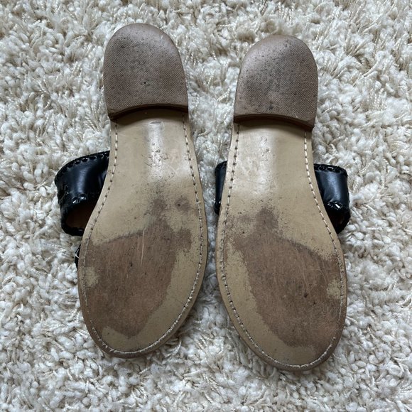 Black Jack Rogers USA Jack Flat Sandal - Picture 4 of 5